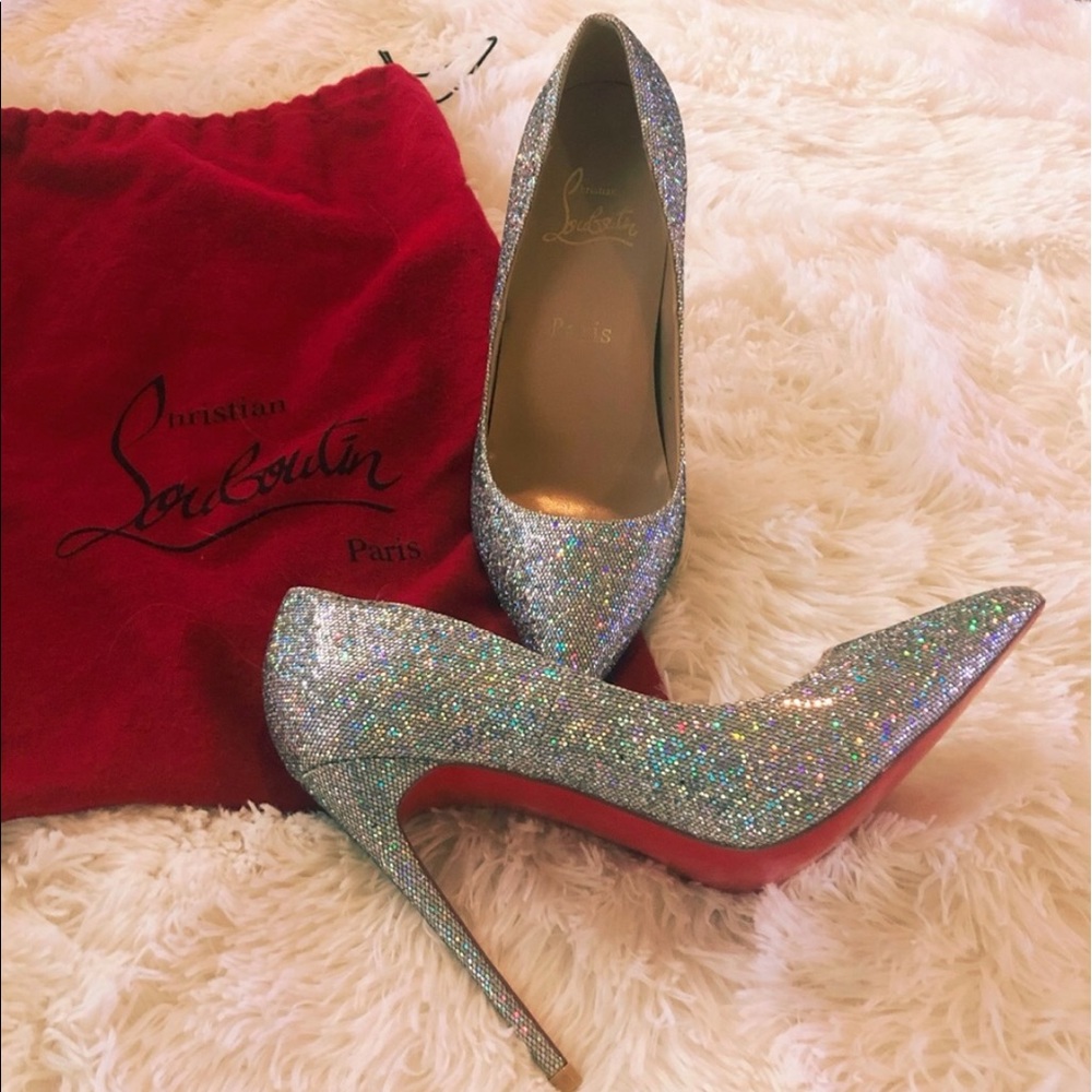 Christian Louboutin Pigalle Glitter Heels